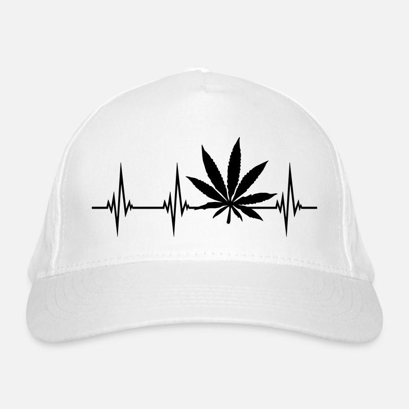 Puls Herzschlag Weed Bio-Baseballkappe