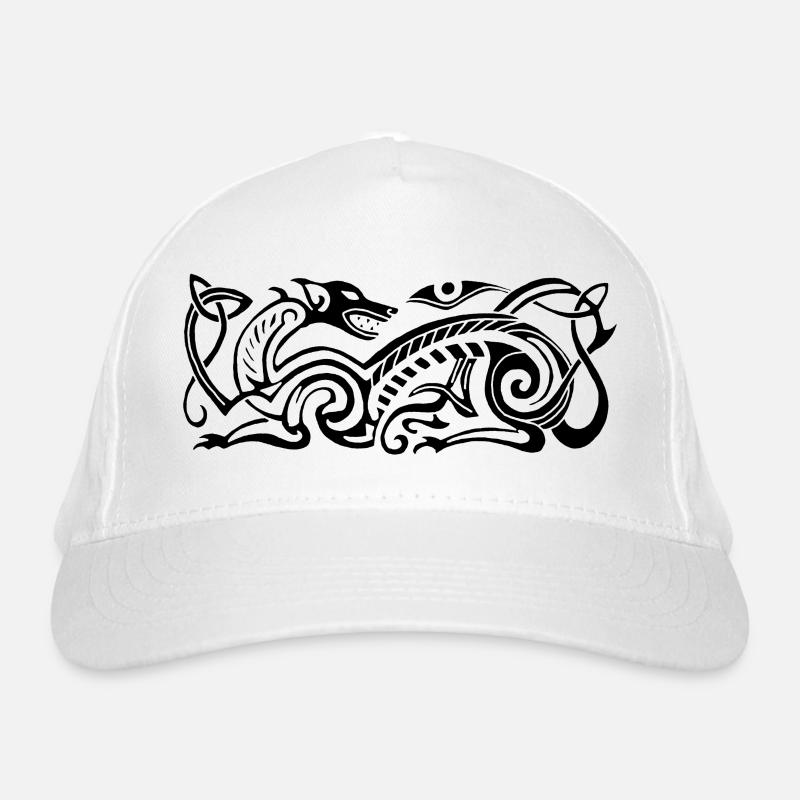 Chien de chasse celte (noir) Casquette classique bio