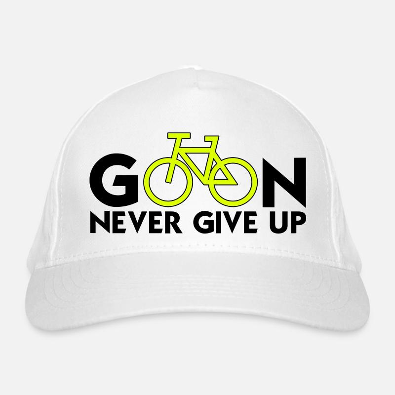 continuer ne jamais abandonner (cyclisme) penser positif Casquette classique bio