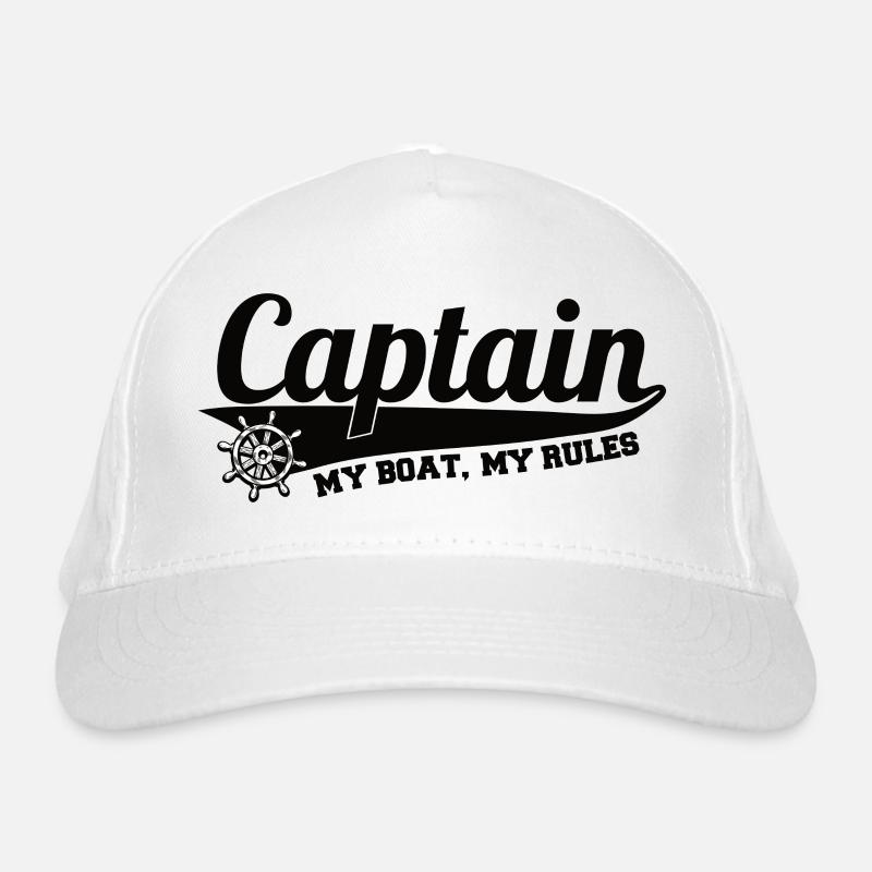 I am the captain and this is my boat! Organic Baseball Cap
