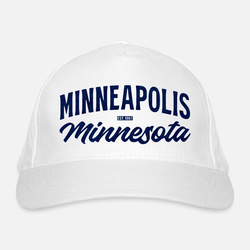 Minneapolis Minnesota Script Blau Vintage Bio-Baseballkappe