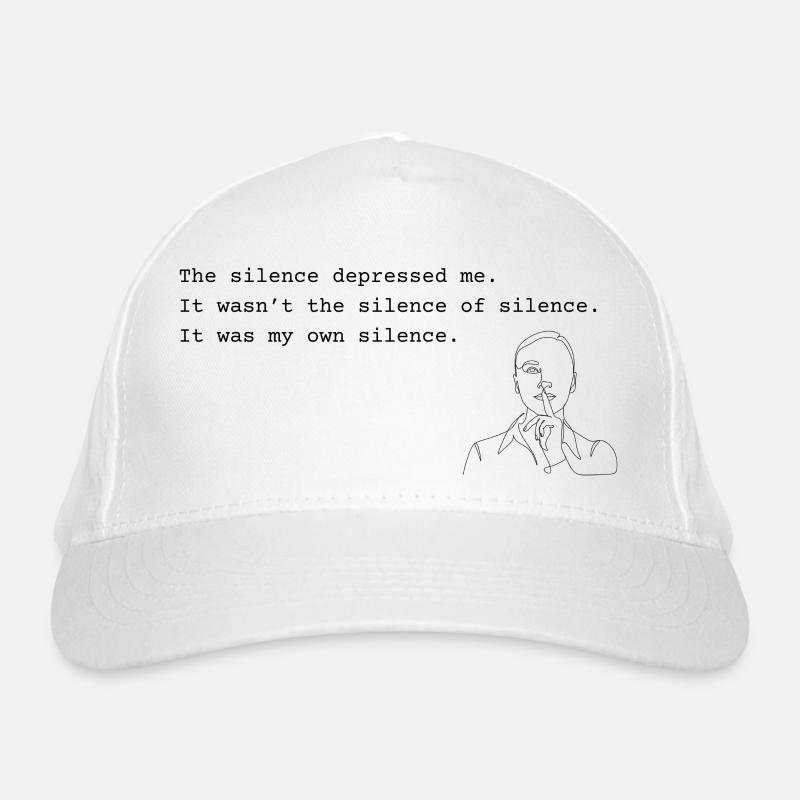 Sylvia Plath - Silence Organic Baseball Cap