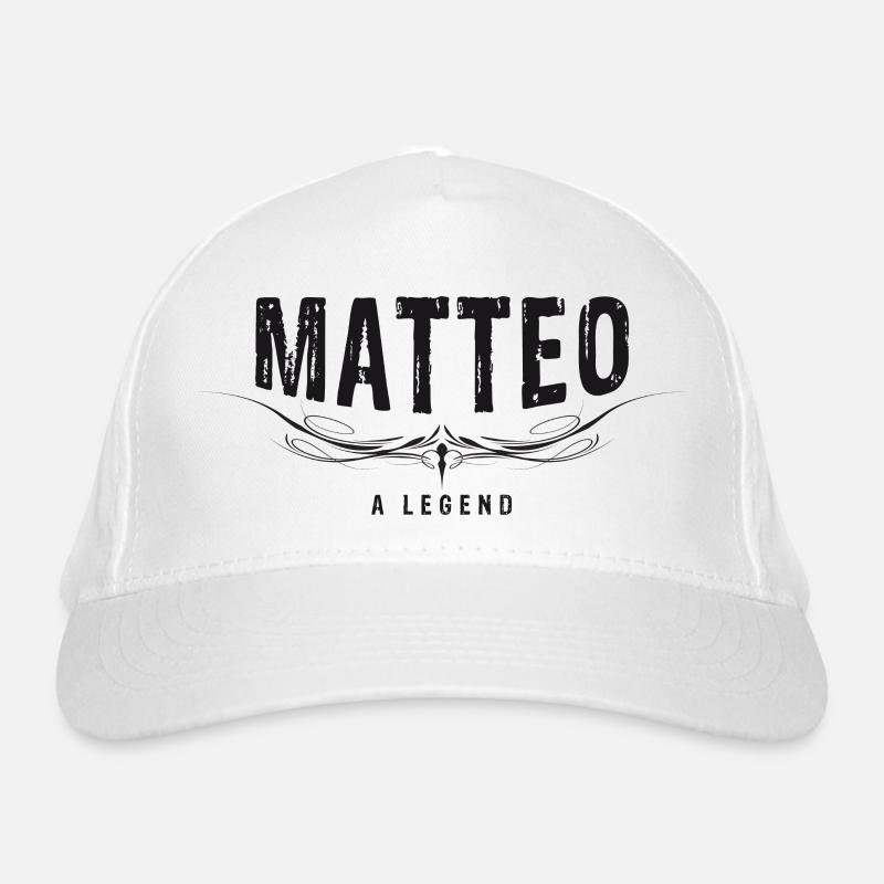 MATTEO A LEGEND decorated Organic Baseball Cap