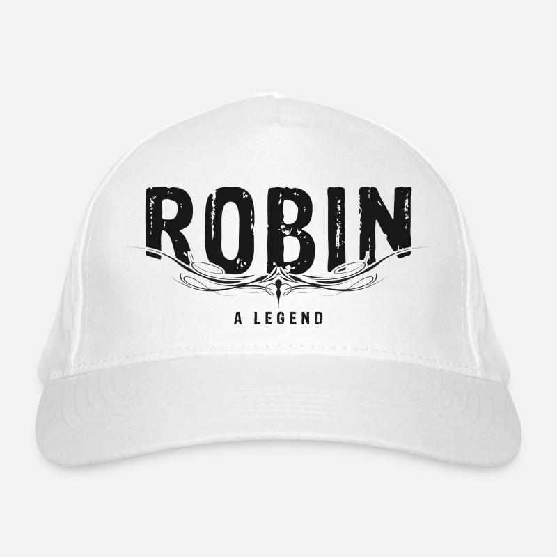 ROBIN A LEGEND verziert Bio-Baseballkappe