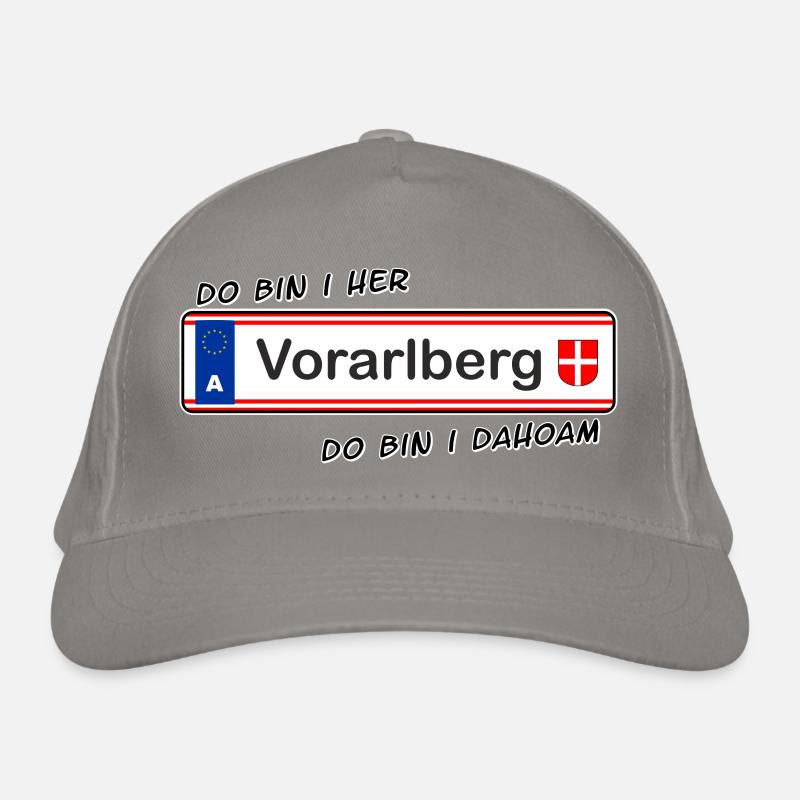 Vorarlberg - do bin i her - do bin i dahoam Bio-Baseballkappe