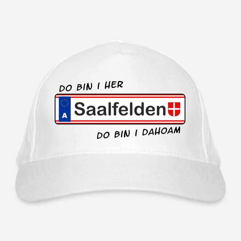 Saalfelden - do bin i her - do bin i dahoam Bio-Baseballkappe