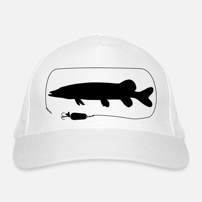Brochet avec clignotant cuillère Casquette classique bio