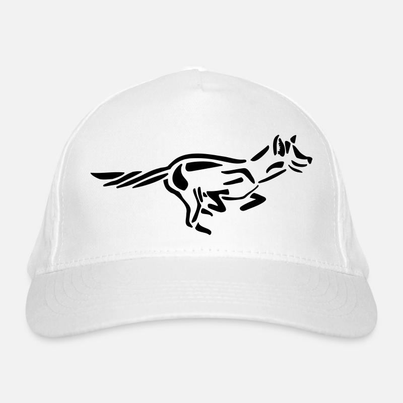 rennender Fuchs Bio-Baseballkappe