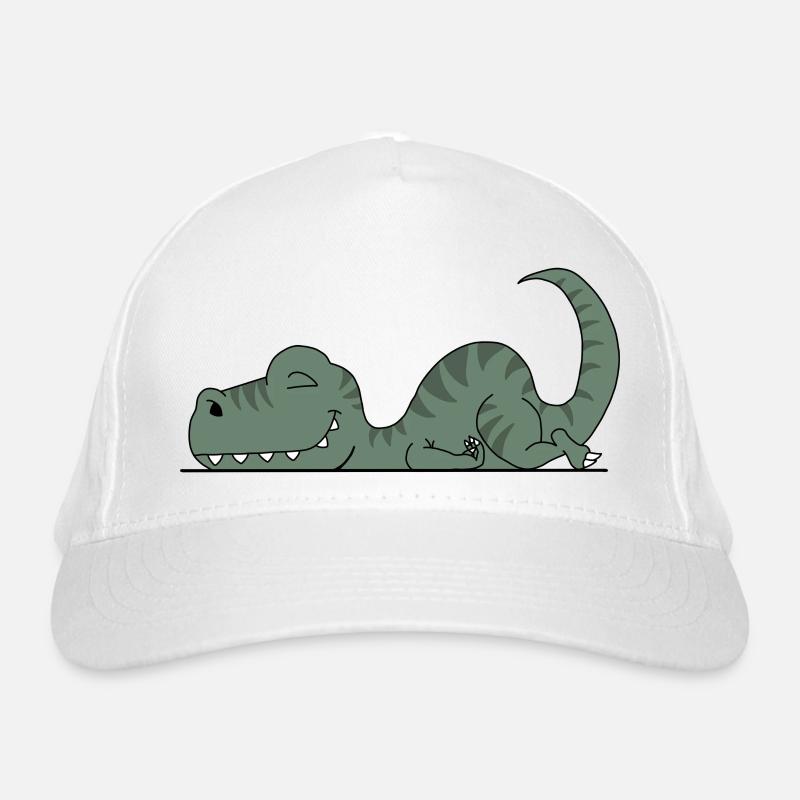 Müder Dinosaurier Bio-Baseballkappe