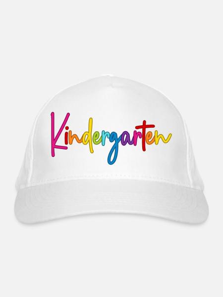 Kindergarten - Bio-Baseballkappe - Weiß