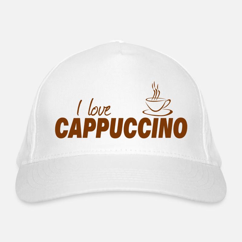 I LOVE CAPPUCCINO Organic Baseball Cap