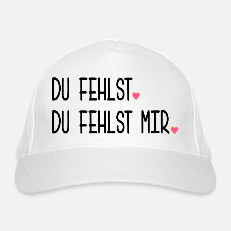 ABSCHIED TRAUER DU FEHLST Bio-Baseballkappe