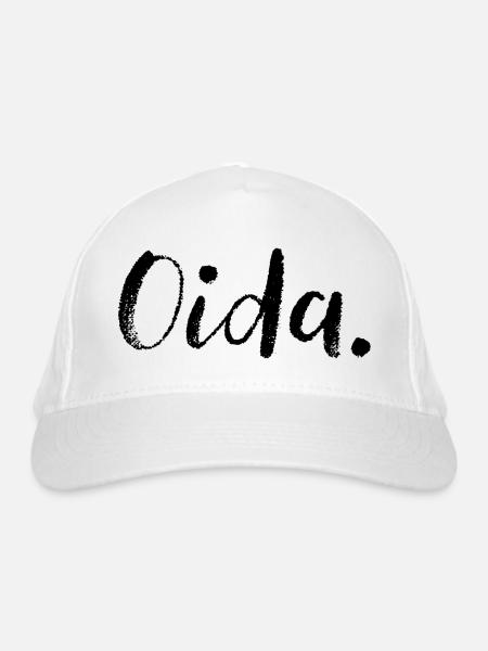 Oida österreich - Bio-Baseballkappe - Weiß