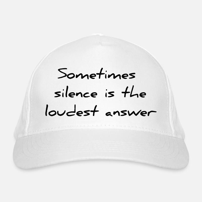 Spruch englisch Bio-Baseballkappe