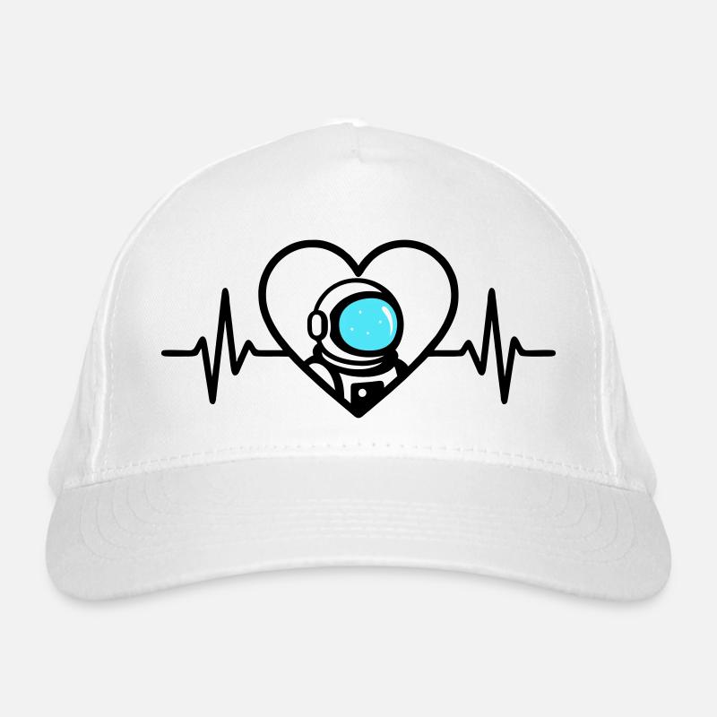 Astronaut Herz Raumfahrt Kosmos Helm Bio-Baseballkappe