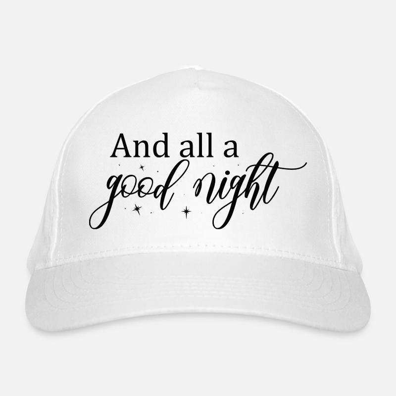 Gute Nacht Script mit Sternen Bio-Baseballkappe