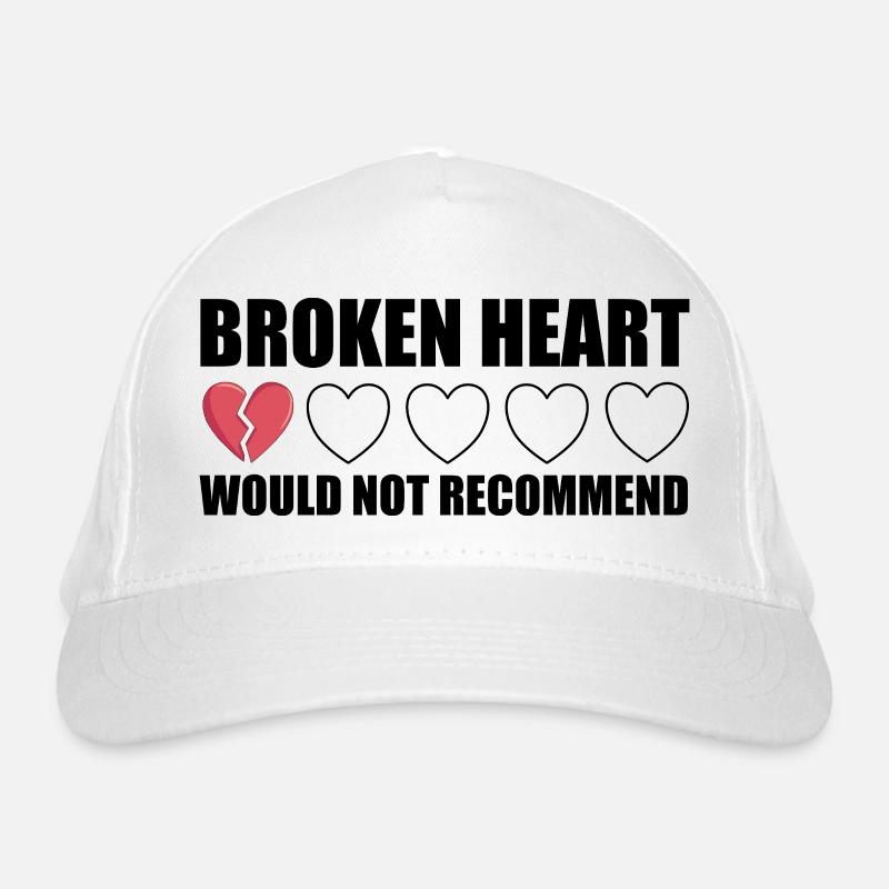 Broken Heart would not recommend Anti Valentine Organic Baseball Cap