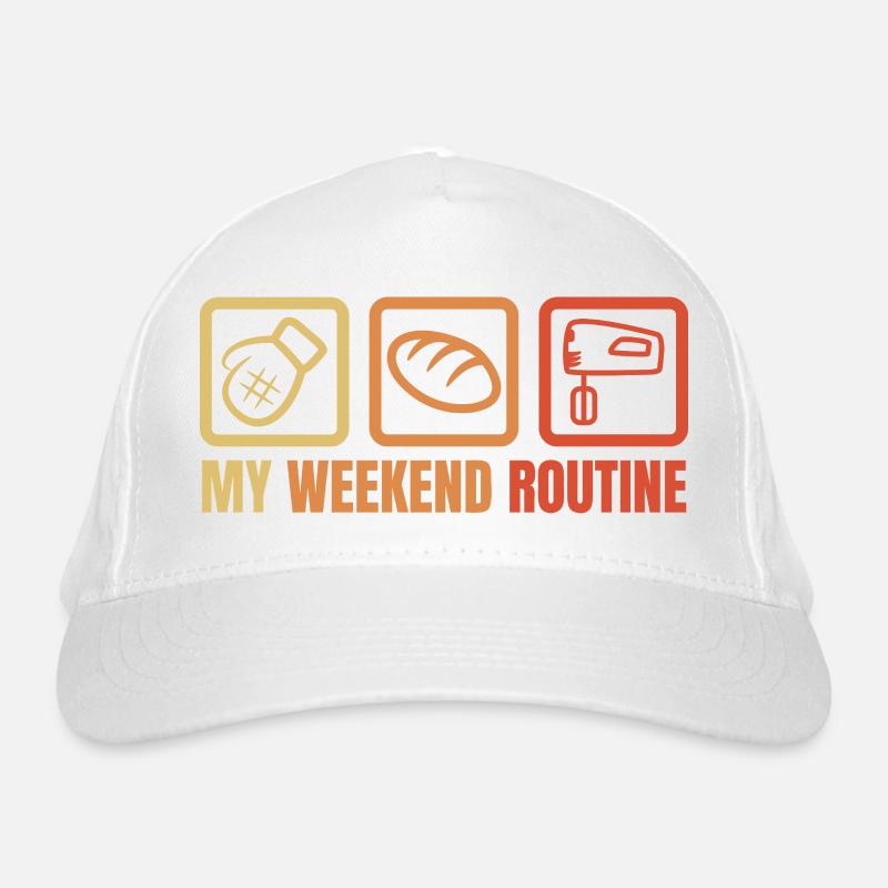 Meine Wochenendroutine Bio-Baseballkappe