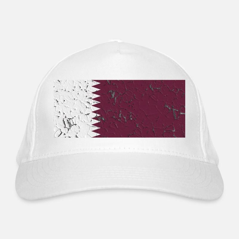 Qatar Qatar - Organic Baseball Cap - white
