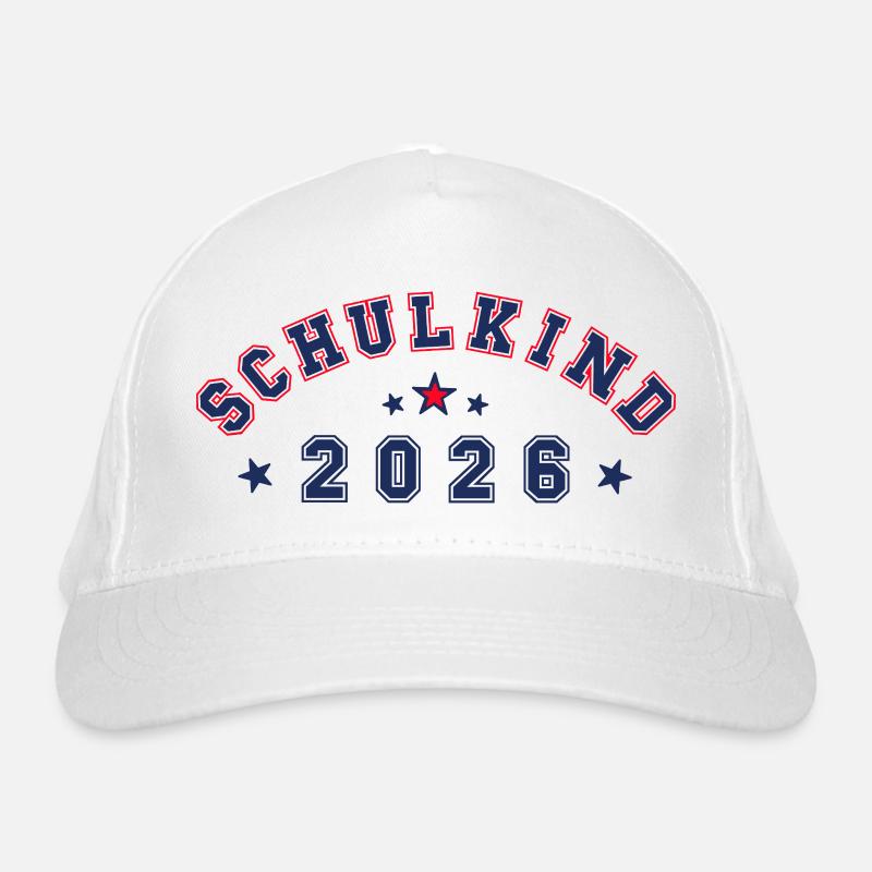 Schulkind 2026 - cool & neutral Bio-Baseballkappe