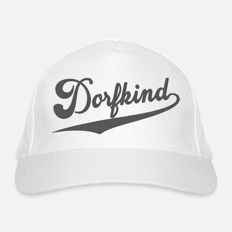 Village Kid Design – Retro Script Logo with Swing Organic Baseball Cap