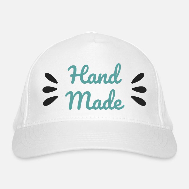 Handgemachtes Minimalistisches Bastelhemd im Skriptstil Bio-Baseballkappe