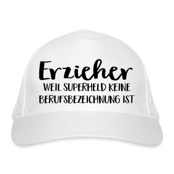 Erzieher - Bio-Baseballkappe - Weiß - Vorne