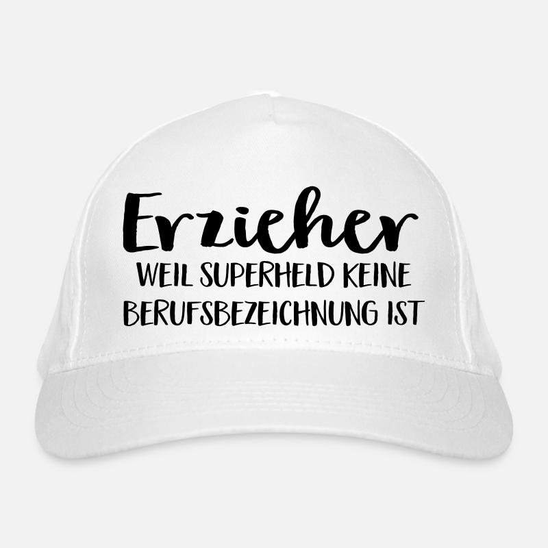 Erzieher - Bio-Baseballkappe - Weiß