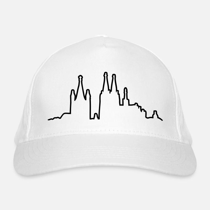 Kölner Skyline Kontur Bio-Baseballkappe