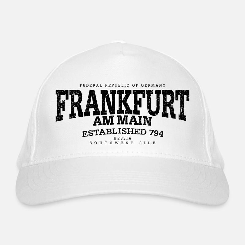 Frankfurt am Main (noir à l'ancienne Edt. '13) Casquette classique bio