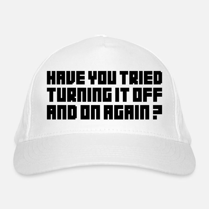 Turning It Off – Nerdiges Computer Statemen Bio-Baseballkappe