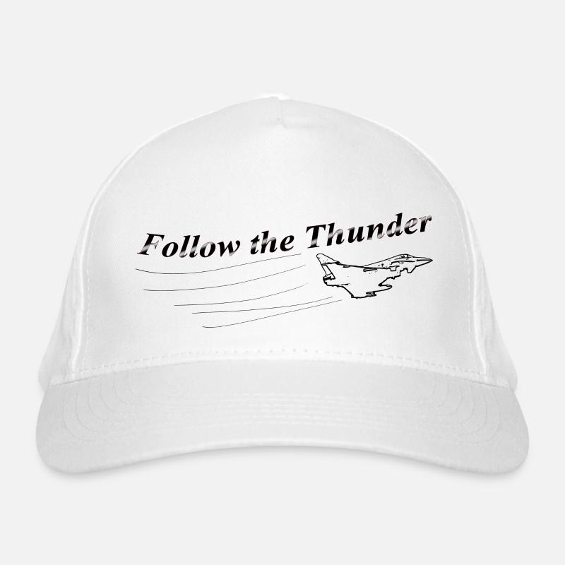 Follow the Thunder b Organic Baseball Cap