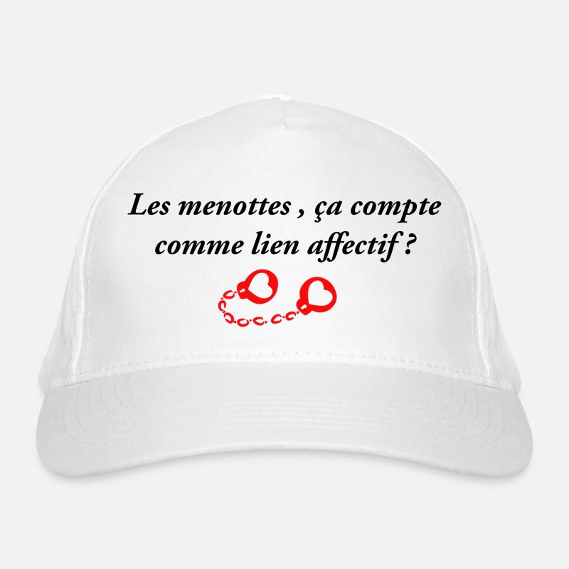 Les menottes ça compte comme lien affectif Casquette classique bio