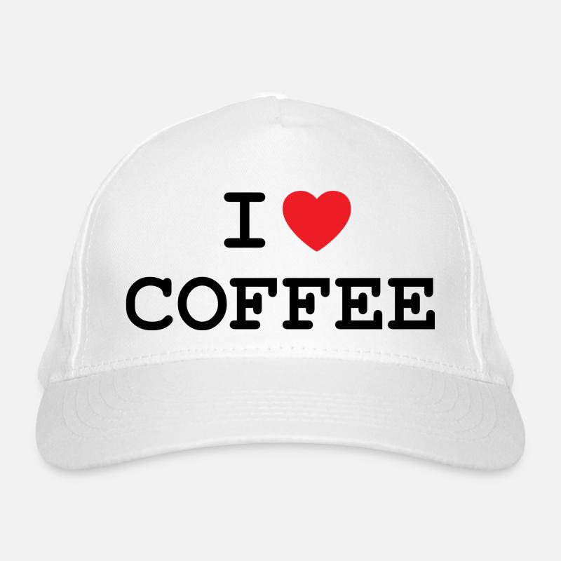 I love coffee Organic Baseball Cap