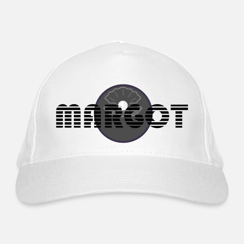 Margot typographie noir - d'origine Latine - perle Casquette classique bio