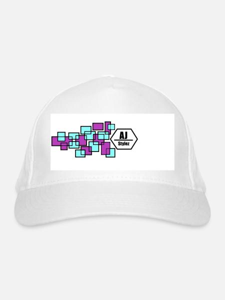 Stylisches Logo - Bio-Baseballkappe - Weiß