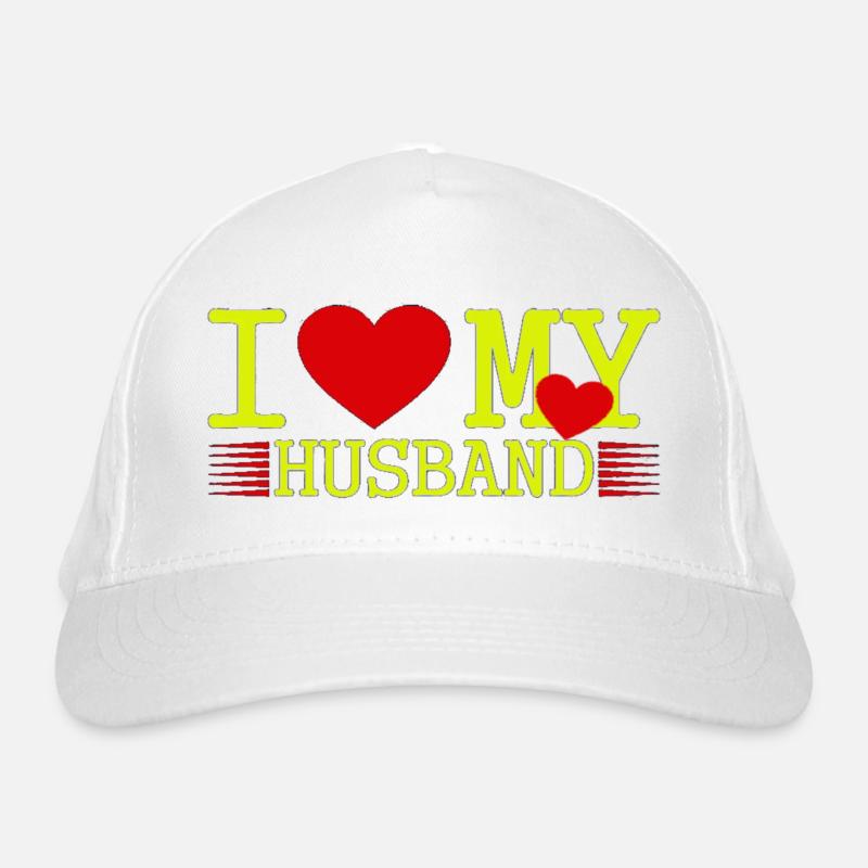 J’aime mon mari Casquette classique bio