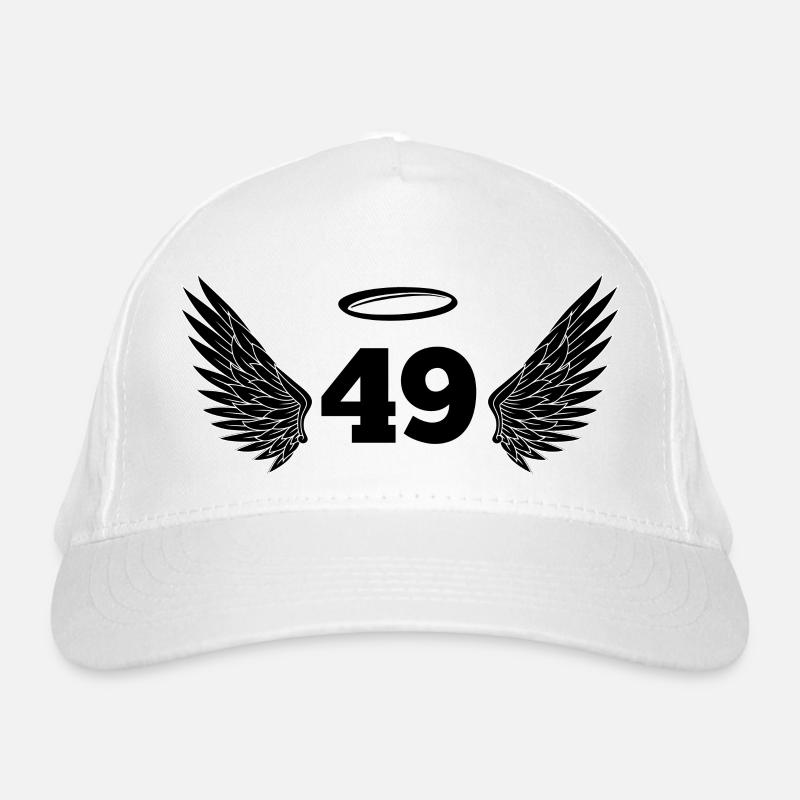 Numéro 49 ange - 49e anniversaire ailes Casquette classique bio