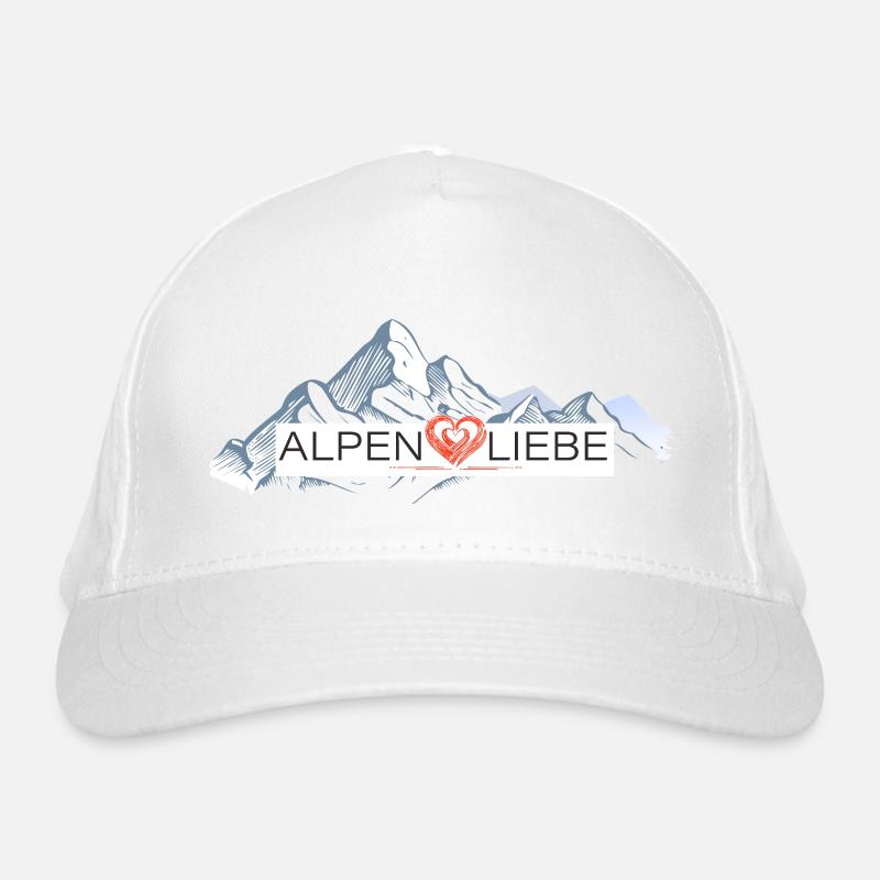 Alpen Liebe02 Bio-Baseballkappe