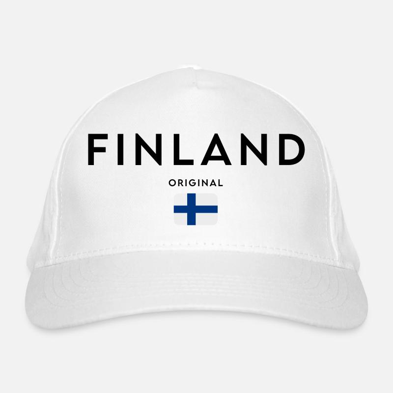 Finnish pride, minimalist sleek design Organic Baseball Cap