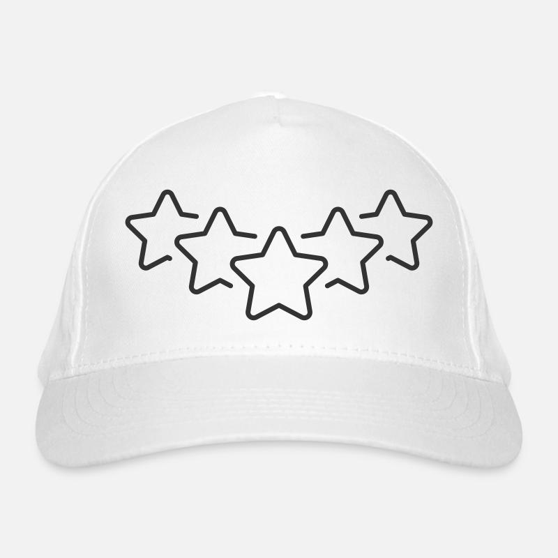 Icône cinq étoiles – Cote premium et symbole d’avis Casquette classique bio