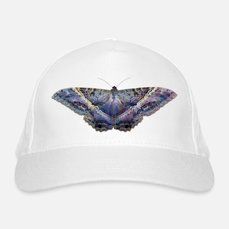 Blauer Schmetterling Bio-Baseballkappe