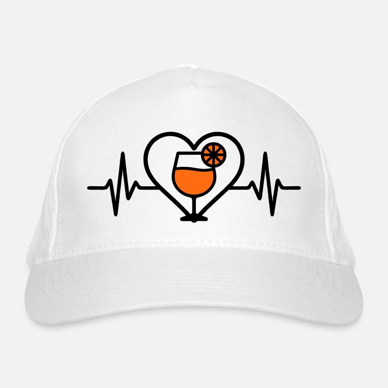 Spritz Heart Cocktail Aperitif Organic Baseball Cap