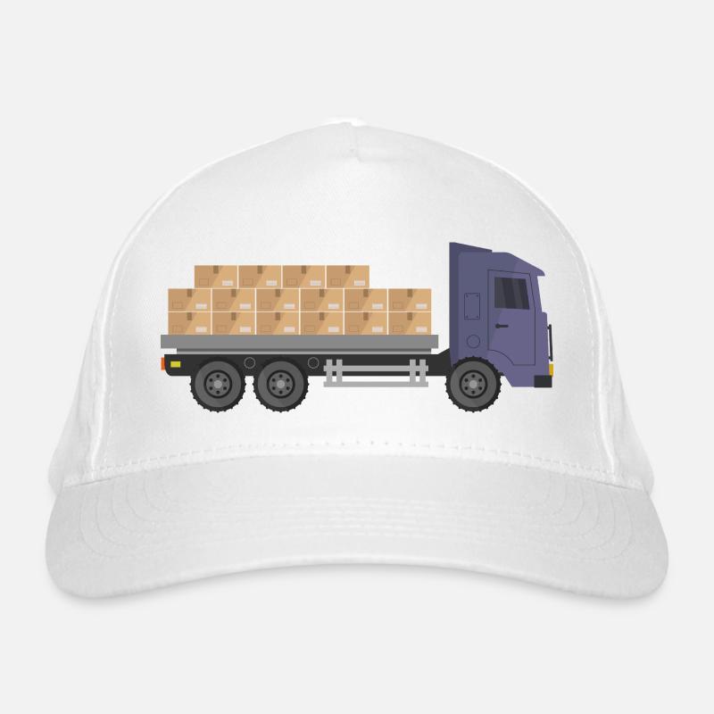 Container trucks Organic Baseball Cap