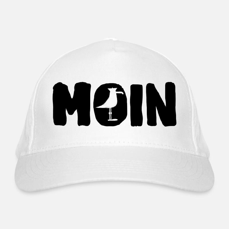 Moin with the seagull Organic Baseball Cap