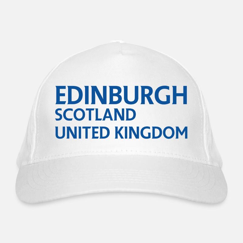 Édimbourg – Écosse Textdesign Casquette classique bio