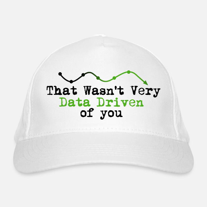 Logo graphique piloté par les données Casquette classique bio