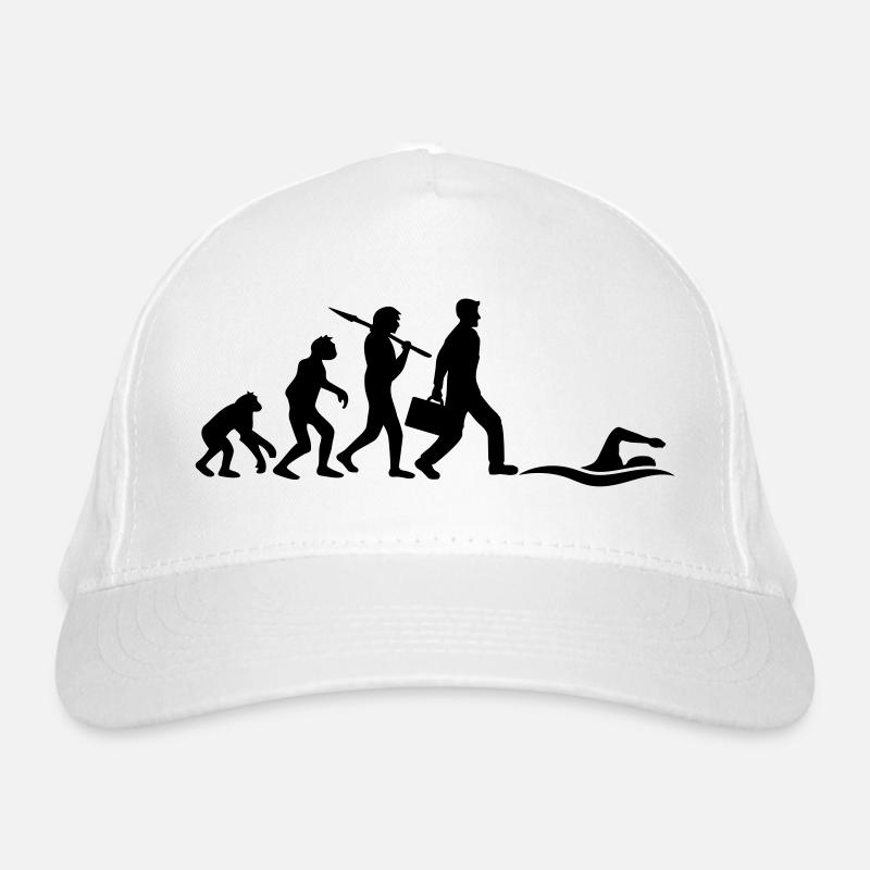 développement de l'évolution né pour nager logo s Casquette classique bio