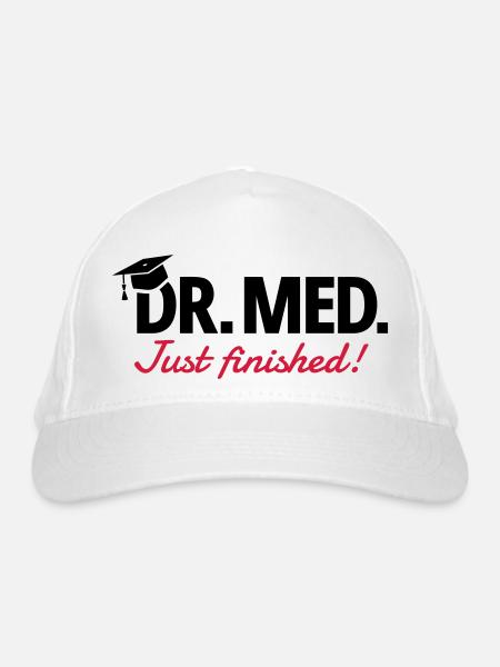 Doktor Medizin - Bio-Baseballkappe - Weiß