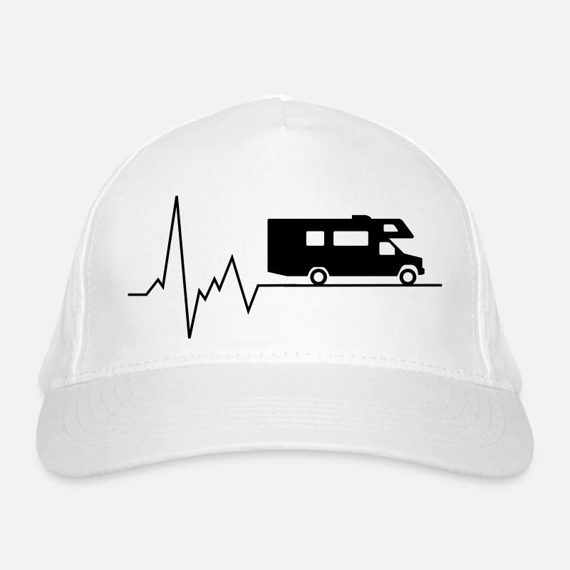 herzschlag wohnmobil Bio-Baseballkappe